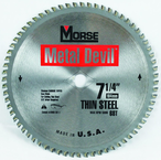 7-1/4"- HSS Metal Devil Circ Saw Blade - for Thin Steel - Exact Tooling