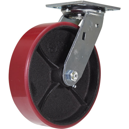 8 × 2 Ure Tread/Cast Iron Hub - Swiv - Exact Tooling