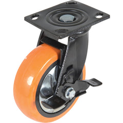 6 × 2 Polyurethane Swivel Caster W/Brake - Exact Tooling