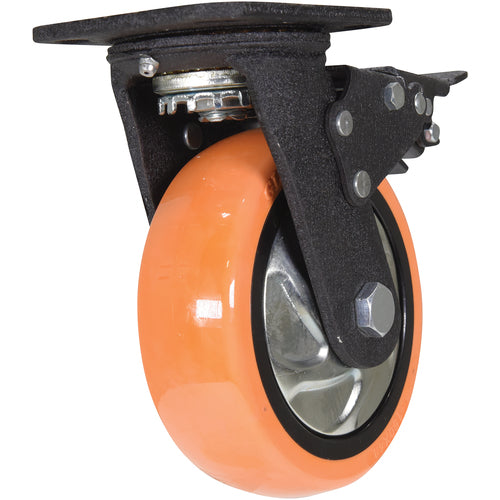 6 × 2 Poly/Poly Swivel W/Total Brake - Exact Tooling