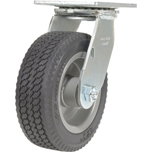 6 × 2 Flat-Free (Foam Filled) Swivel Caster - Exact Tooling