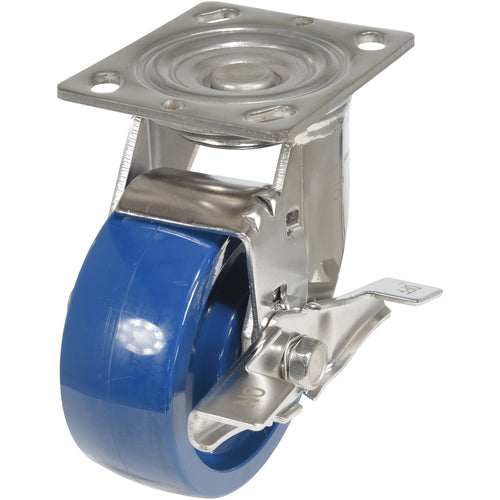 5 × 2 Solid Polyurethane (SPU) Swivel W/Brake - Exact Tooling