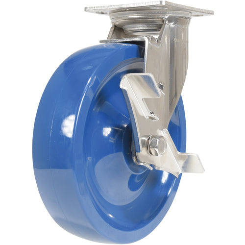 8 × 2 Solid Polyurethane (SPU)Swivel W/Brake - Exact Tooling