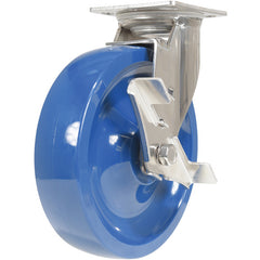 8 × 2 Solid Polyurethane (SPU)Swivel W/Brake - Exact Tooling