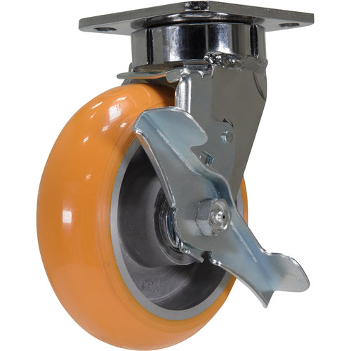 6 × 2 Sirius PU - Swivel W/Brake - Exact Tooling