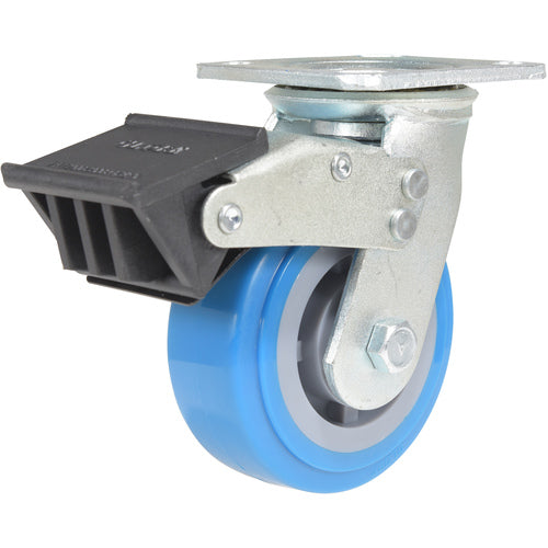 5 × 2 Polyurethane Swivel Caster W/Total Brake - Exact Tooling