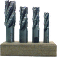 11/16 Dia. x 3-5/8 Overall Length 4-Flute Square End High Speed Steel SE End Mill-Round Shank--Uncoated - Exact Tooling