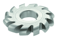 1/8 Radius - 2-1/2 x 1/4 x 1 - HSS - Convex Milling Cutter - Standard Diameter - 14T - TiN Coated - Exact Tooling