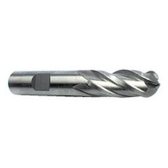 5/8" Dia. - 4-5/8" OAL - HSS - Ball End SE EM - 4 FL - Exact Tooling