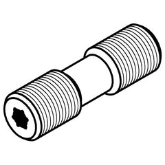 STCM38 DOUBLE SET SCREW M5X0.8 STCM38 - Exact Tooling