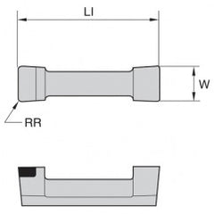 528301 1/8 WOC .010 CR INS DOGBONE - Exact Tooling