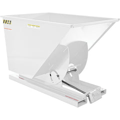 Self-Dump Hopper Md 1 Cu Yd 4K lb White - Exact Tooling