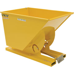 Self-Dump Hopper Md 1 Cu Yd 4K lb Yellow - Exact Tooling