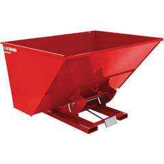 Self-Dump Hopper Ld 3 Cu Yd 2K Red - Exact Tooling
