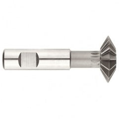 2-7/16 x 1/4 x 3/8 Shank - HSS - 90 Degree - Double Angle Shank Type Cutter - 10T - Uncoated - Exact Tooling