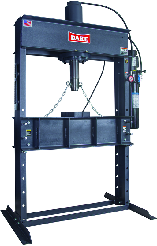 Electrically Operated H-Frame Dura Press - Force 50DA - 50 Ton Capacity - Exact Tooling