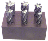 6 Pc. HSS Reduced Shank End Mill Set - Exact Tooling