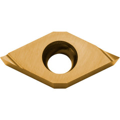 DCET 21502 F PV720, 0.004″ Corner Radius, 3/32″ Thick, 1/4″ Inscribed Circle, TiCN (MEGACOAT NANO), 55 Degree Diamond, Turning Indexable Insert