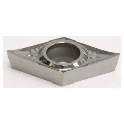 DCGT 32.51NAG H1, 0.016″ Corner Radius, 0.016″ Thick, 3/8″ Inscribed Circle, Uncoated, 55 Degree Diamond, Turning Insert - Exact Tooling