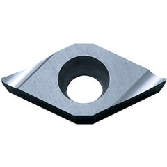 DCGT 3251 A3 KW10, 1/64″ Corner Radius, 5/32″ Thick, 3/8″ Inscribed Circle, WC/Co, Diamond, Turning Indexable Insert - Exact Tooling
