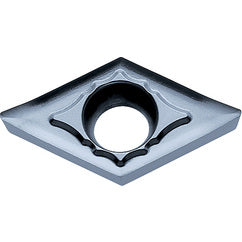 DCGT 3251 AH KW10, 1/64″ Corner Radius, 5/32″ Thick, 3/8″ Inscribed Circle, WC/Co, Diamond, Turning Indexable Insert - Exact Tooling