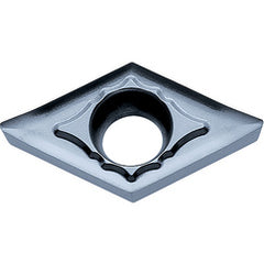 DCGT 3252 AH KW10, 1/32″ Corner Radius, 5/32″ Thick, 3/8″ Inscribed Circle, WC/Co, Diamond, Turning Indexable Insert - Exact Tooling