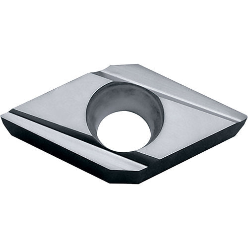 DCGT 32502 E-J TN60, 0.0039″ Corner Radius, 5/32″ Thick, 3/8″ Inscribed Circle, TiCN/NbC, Diamond, Turning Indexable Insert - Exact Tooling