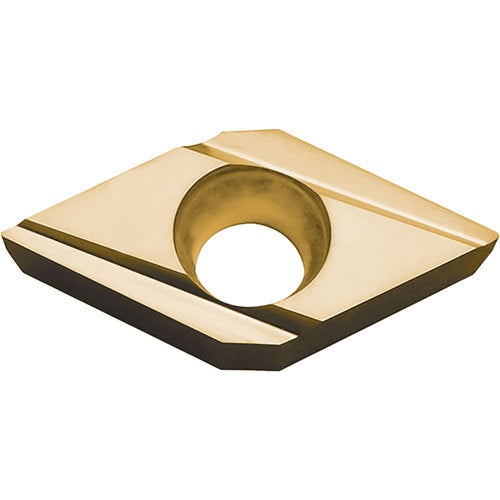 DCGT 32502 J PV720, 0.004″ Corner Radius, 5/32″ Thick, 3/8″ Inscribed Circle, TiCN (MEGACOAT NANO), 55 Degree Diamond, Turning Indexable Insert