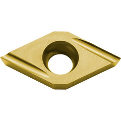 DCGT 32505 U PV720, 0.008″ Corner Radius, 5/32″ Thick, 3/8″ Inscribed Circle, TiCN (MEGACOAT NANO), 55 Degree Diamond, Turning Indexable Insert
