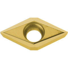 DCGT 2151 PV7020, 1/64″ Corner Radius, 3/32″ Thick, 1/4″ Inscribed Circle, TiAlN/TiN, 55 Degree Diamond, Turning Indexable Insert