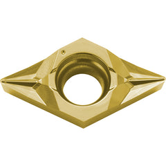 DCGT 32505 SK PV730, 0.008″ Corner Radius, 5/32″ Thick, 3/8″ Inscribed Circle, TiAlN/TiN, 55 Degree Diamond, Turning Indexable Insert