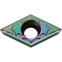 DCGT 32502 CF PDL010, 0.004″ Corner Radius, 5/32″ Thick, 3/8″ Inscribed Circle, C, 55 Degree Diamond, Turning Indexable Insert