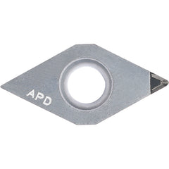DCMT 3251 AP KPD001, 1/64″ Corner Radius, 5/32″ Thick, 3/8″ Inscribed Circle, 55 Degree Diamond, Turning Indexable Insert