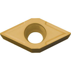 DCMT 3252 PV730, 1/32″ Corner Radius, 5/32″ Thick, 3/8″ Inscribed Circle, TiAlN/TiN, 55 Degree Diamond, Turning Indexable Insert