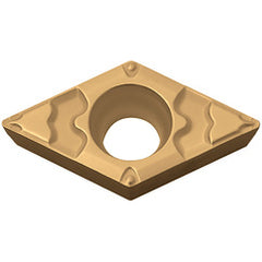 DCMT 3251 GP TN6010, 1/64″ Corner Radius, 5/32″ Thick, 3/8″ Inscribed Circle, TiCN, Diamond, Turning Indexable Insert - Exact Tooling