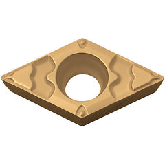 DCMT 2151 GP PV720, 1/64″ Corner Radius, 3/32″ Thick, 1/4″ Inscribed Circle, TiCN (MEGACOAT NANO), Diamond, Turning Indexable Insert - Exact Tooling