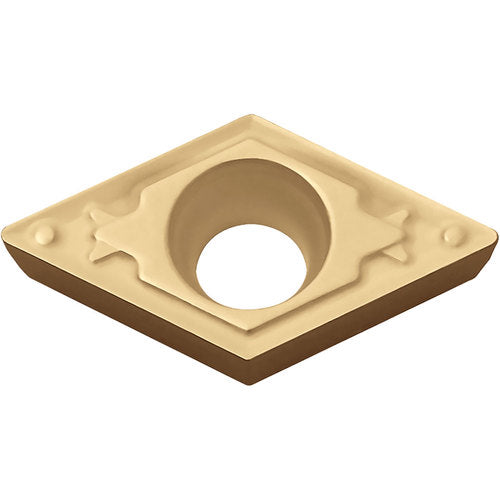 DCMT 3251 HQ CA025P, 1/64″ Corner Radius, 5/32″ Thick, 3/8″ Inscribed Circle, TiCl2O3/TiN, 55 Degree Diamond, Turning Indexable Insert