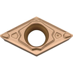 DCMT 2151 MQ PR1325, 1/64″ Corner Radius, 3/32″ Thick, 1/4″ Inscribed Circle, MEGACOAT, Diamond, Turning Indexable Insert - Exact Tooling