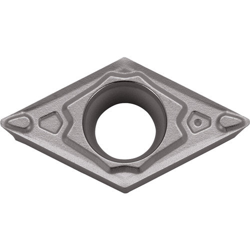 DCMT 2151 MQ PR015S, 1/64″ Corner Radius, 3/32″ Thick, 1/4″ Inscribed Circle, MEGACOAT HARD, 55 Degree Diamond, Turning Indexable Insert