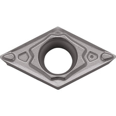 DCMT 3252 MQ PR005S, 1/32″ Corner Radius, 5/32″ Thick, 3/8″ Inscribed Circle, MEGACOAT HARD, 55 Degree Diamond, Turning Indexable Insert