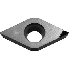 DCMT 3251 NE KPD001, 1/64″ Corner Radius, 5/32″ Thick, 3/8″ Inscribed Circle, Diamond, Turning Indexable Insert - Exact Tooling