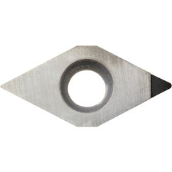 DCMT 2151 SE KPD001, 1/64″ Corner Radius, 3/32″ Thick, 1/4″ Inscribed Circle, Diamond, Turning Indexable Insert - Exact Tooling