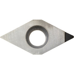 DCMT 2151 SE KPD001, 1/64″ Corner Radius, 3/32″ Thick, 1/4″ Inscribed Circle, Diamond, Turning Indexable Insert - Exact Tooling