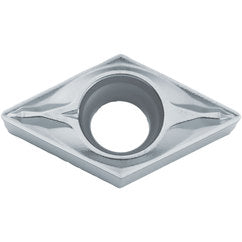 DCMX 3251 WP PR1225, 1/64″ Corner Radius, 5/32″ Thick, 3/8″ Inscribed Circle, MEGACOAT, Diamond, Turning Indexable Insert - Exact Tooling