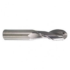 16mm TuffCut AL 2 Fl Ctr Cut Ball End Mill Necked - Exact Tooling
