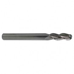1/2 TuffCut AL 3 Fl Ctr Cut Ball Al End Mill Necked - Exact Tooling