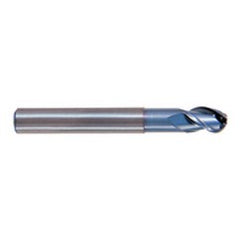 1/2" Dia. - 3" OAL - TiCN CBD-Ball Nose HP End Mill-3 FL - Exact Tooling