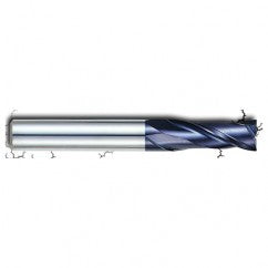 1/4" Dia. - 1" LOC - 2-3/4" OAL - 2 FL Carbide S/E HP End Mill-AlTiN - Exact Tooling