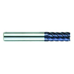 1/4" Dia. - 3/4" LOC - 2-1/2" OAL - .020 Radius 6 FL Carbide S/E HP End Mill-AlTiN - Exact Tooling