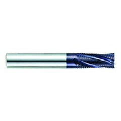 3/8" Dia. - 2-1/2" OAL - TiAlN CBD - Roughing HP End Mill - 3 FL - Exact Tooling